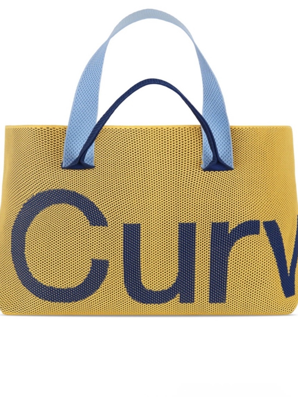 Curves by Sean Brown Perforated Mesh Tote Bag in ‘Maize’. Authentic, never worn